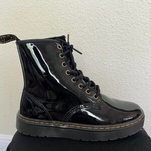 Dr. Doc Martens Zavala Boots Black Patent Leather Men's Size 5 / Women's Size 6
